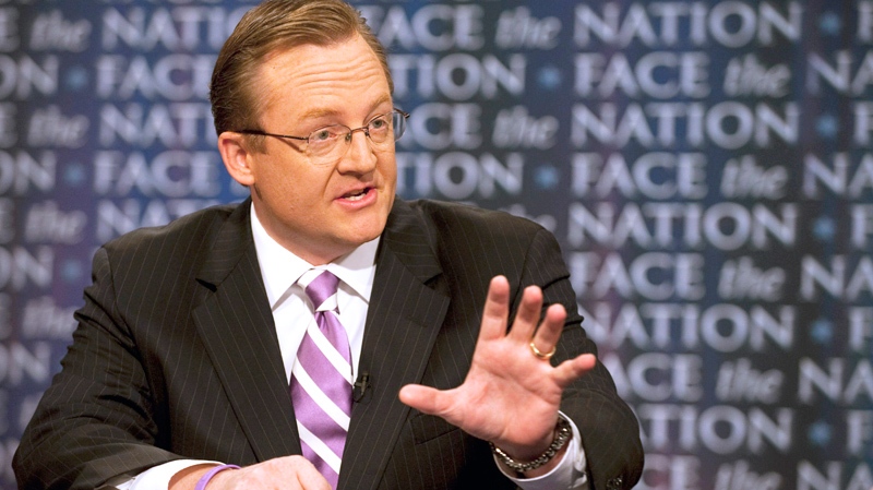 In this photo provided by CBS, White House press secretary Robert Gibbs appears on CBS's "Face the Nation" in Washington, Sunday, May 23, 2010. (AP / CBS Face the Nation, Chris Usher)
