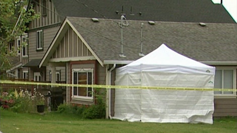 Investigators executed a search warrant at a home on Happy Valley Road in Langford, B.C., in connection with the death of 18-year-old Kimberly Proctor on May 26, 2010. (CTV)