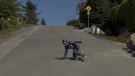 Longboarder Patrick Switzer takes in the fear and thrill of downhill skateboarding in May 2010. CTV 