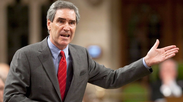 Liberal Leader Michael Ignatieff questions the government during Question Period in the House of Commons on Parliament Hill in Ottawa, Wednesday May 26, 2010. (Adrian Wyld / THE CANADIAN PRESS)