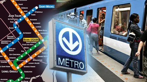 Montreal metro graphic public transit STM