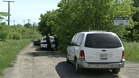 Ottawa police search for evidence at the Walkley Yards in a foul play investigation involving a missing woman, Tuesday, June 2, 2010.