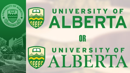 The University of Alberta may be embarking on a re-branding process. The institution has sent out a survey to alumni asking for their opinion on a proposed new logo and possible motto.
