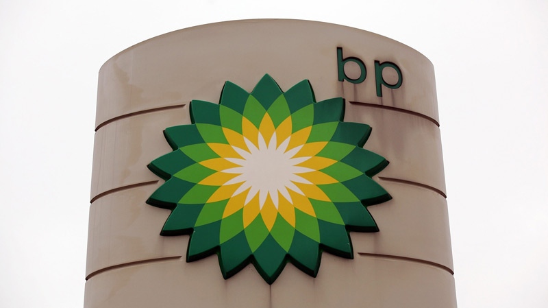 A BP logo is seen at a petrol station in Birmingham, England, Thursday, June 10, 2010. (AP / Simon Dawson)