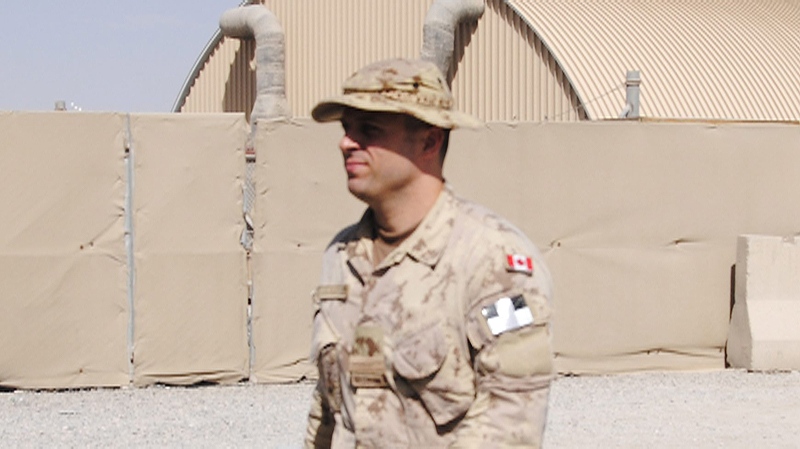 Canadian Capt. Robert Semrau, who has pleaded not guilty to second-degree murder in the 2008 shooting death of a wounded Afghan insurgent, attends his court martial at Kandahar Airfield, Wednesday, June 16, 2010. (Tara Brautigam / THE CANADIAN PRESS)