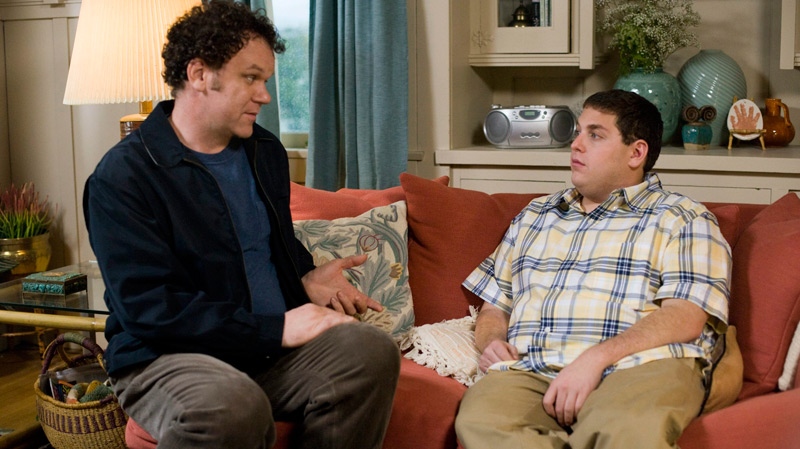 John C. Reilly, left, and Jonah Hill in Fox Searchlight's 'Cyrus.'