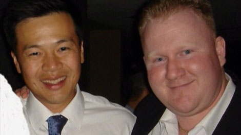 Stanley Wong, left, and John Larkin were killed in a hit-and-run in Vancouver on November 11, 2005. (CTV)