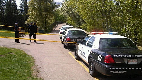 Police have closed trails and taped off the Mill Creek Ravine Saturday after a dead body was discovered in the area. May 19.