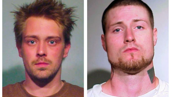 This combination of undated photos provided by the Chicago Police Department shows from Sebastian Senakiewicz, 24, of Chicago (left), and Mark Neiweem, 28, authorities believe to be from Chicago. (AP)