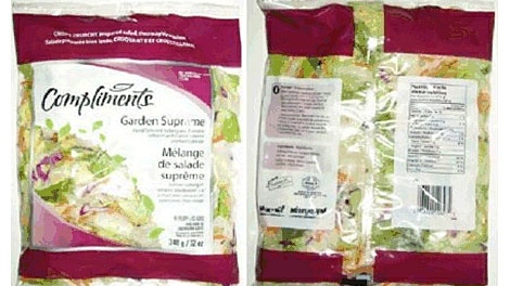The Canadian Food Inspection Agency, along with Sobeys Inc. are warning Canadians not to consume certain Compliments and Sensations brand salads or in-store foods containing lettuce that may be contaminated with Listeria. May 21.