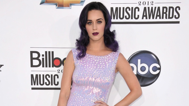 Katy Perry arrives at the 2012 Billboard Awards at the MGM Grand in Las Vegas on Sunday, May 20, 2012. (AP / John Shearer)
