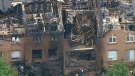 A massive fire in Bolton gutted six townhomes early Wednesday, May 23, 2012.