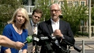 Kathryn Wright and Bill Gillespie, parents of Alex Gillespie, speak to the media, Wednesday, May 23, 2012.