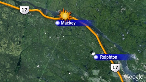 A 72-year-old Kingston man is dead following a single-vehicle collision on Highway 17 in Head Clara Maria Township, just west of Ashport Road in Mackey. 