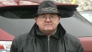 James Boudreau, a retired priest, is seen outside the courthouse in Guelph, Ont. on Jan. 25, 2012.