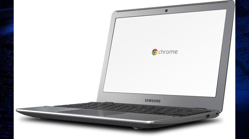 This product image provided by Google shows the newly released Chromebook laptop computer from Samsung. The Tuesday, May 29, 2012 release of the next-generation Chromebooks will give Google and Samsung another opportunity to persuade consumers and businesses to buy an unconventional computer instead of machines running on familiar software by industry pioneers Microsoft Corp. and Apple Inc.