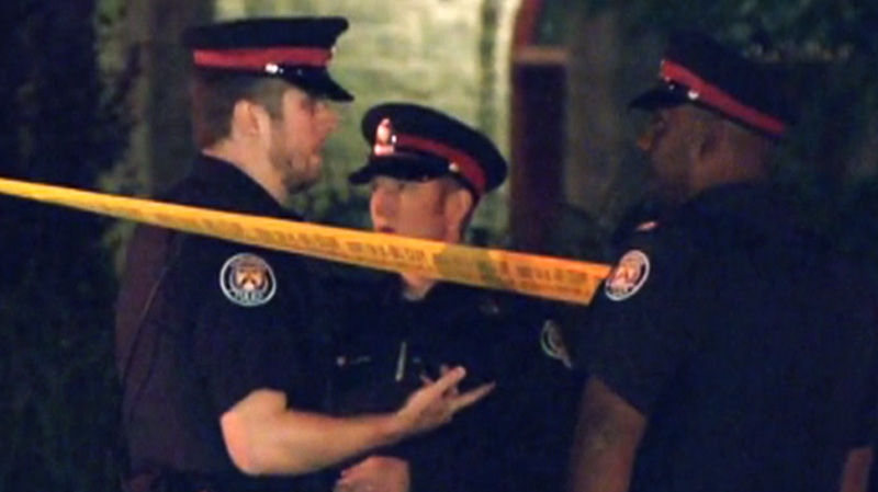 Toronto police investigate murder in the east end, Friday June 1, 2012.