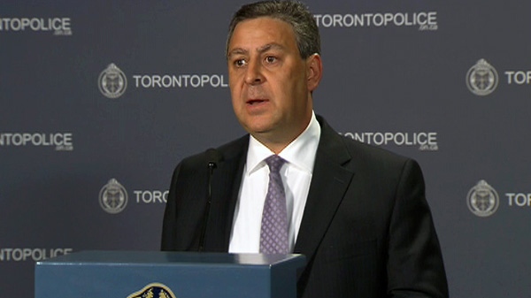 Toronto Police Det. Sgt. Brian Borg speaks to the media about the shooting at the Eaton Centre in Toronto on Sunday, June 3, 2012.