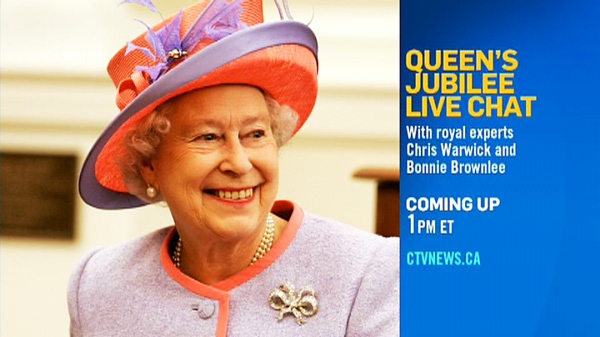 CTV News royal commentator Bonnie Brownlee and royal historian Christopher Warwick join CTVNews.ca from London to answer all your questions about the pomp and pageantry as the Queen celebrates the Diamond Jubilee.