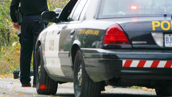 OPP rescued a man on Lake Simcoe.