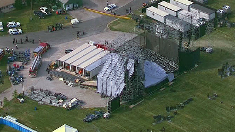 One dead, several injured after a massive stage collapse in Toronto
