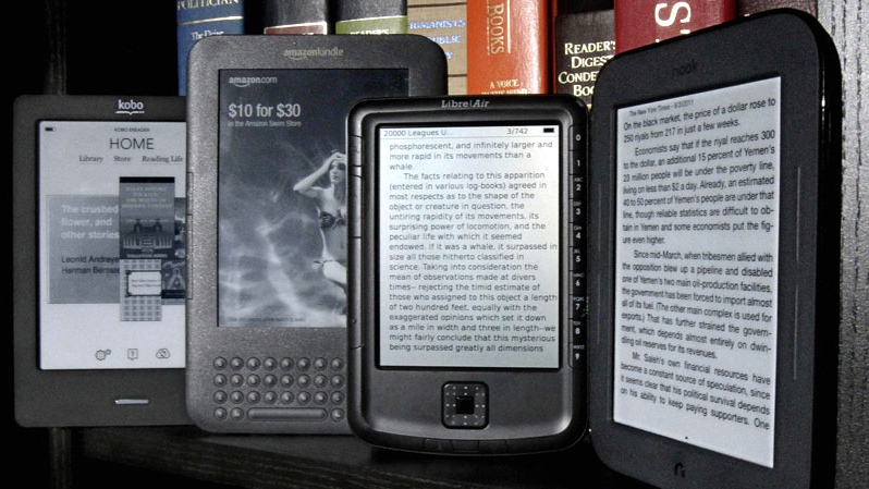 The Kobo eReader Touch and Amazon Kindle e-readers