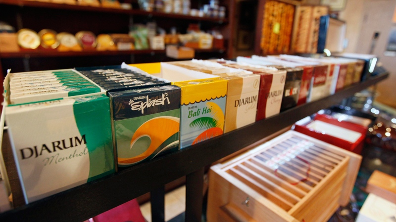 Canada is pulling flavoured cigarettes and cigars off store shelves today to discourage children and youth from picking up the habit. (AP / Steve Helber)