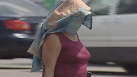Residents in Ottawa tried several methods to try to beat the record-breaking heat, Monday, July 5, 2010.