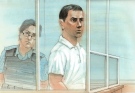 Dean Wiwchar, the suspect arrested in connection with the Little Italy shooting, appears in court on Friday, June 22, 2012. (CTV News / John Mantha)