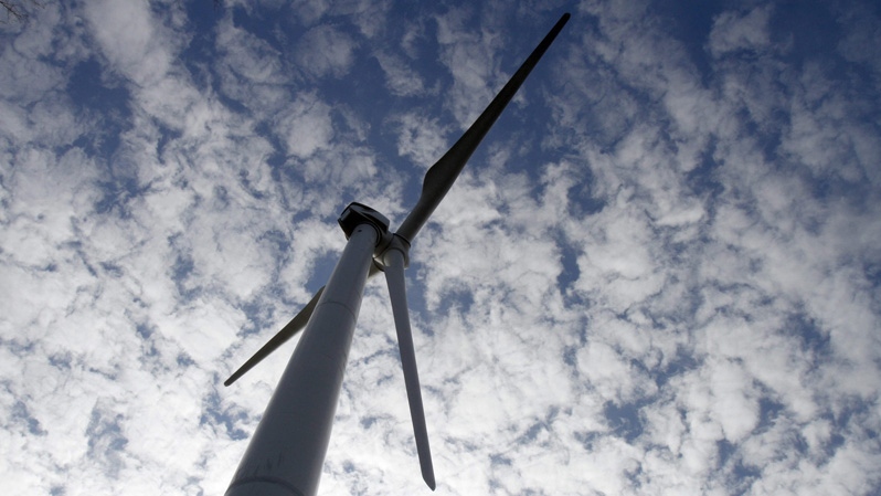 A wind turbine is seen In this Oct. 27, 2011 photo. (AP Photo/Toby Talbot)