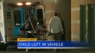 A young girl was taken to hospital after being left in the back of a hot car on June 23, 2012.