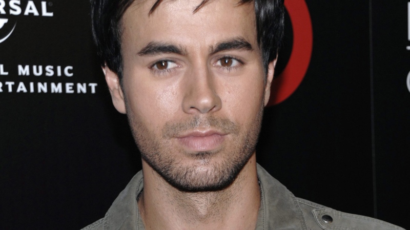 Enrique Iglesias arrives at the launch of the exclusive Target deluxe version of his new album Euphoria in Los Angeles on Tuesday, July 6, 2010. (AP / Dan Steinberg)