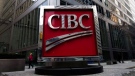 The CIBC sign in Toronto's financial district in downtown Toronto is shown on Feb. 26, 2009. (The Canadian Press/Nathan Denette)