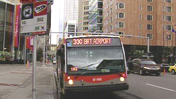 Route 300, the airport Bus rapid transit Route, pilot project