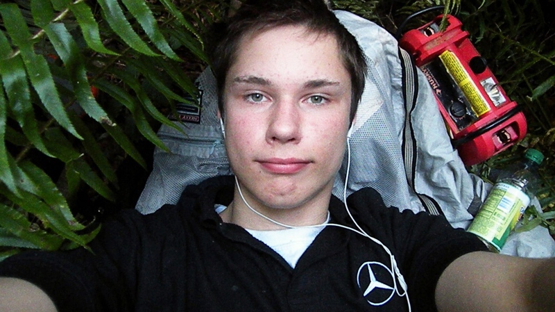 This July 2009 file self-portrait provided by the Island County Sheriff's Office shows Colton Harris-Moore, the so-called 'Barefoot Bandit'. (AP / Island County Sheriff's Office via The Herald)