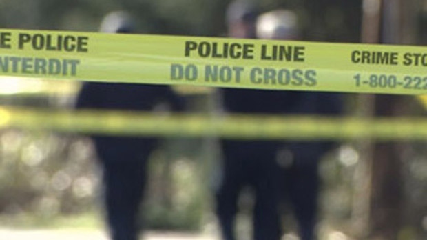 Police tape is shown in a file photo. 
