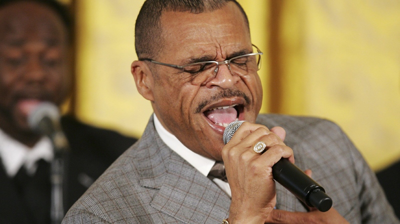 Walter Hawkins performs during an event celebrating Black Music Month in the East Room of the White House, Tuesday, June 17, 2008, in Washington. (AP / Haraz N. Ghanbari)