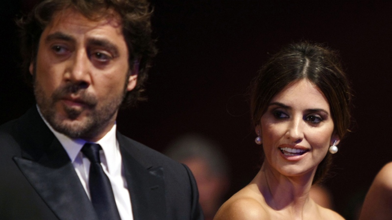 In this May 23, 2010 file photo, actor Javier Bardem and actress Penelope Cruz arrive during the awards ceremony at the 63rd international film festival, in Cannes, southern France, Sunday, May 23, 2010. (AP Photo/Mark Mainz, File)