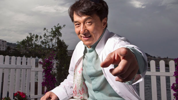 Actor Jackie Chan poses for portraits at the American Pavilion during the 65th international film festival, in Cannes, southern France, Saturday, May 19, 2012. (AP Photo/Joel Ryan)