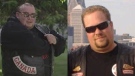 Hells Angels members Shane Edward Kirton, left, and Anthony James McLennan, right, were arrested on July 16