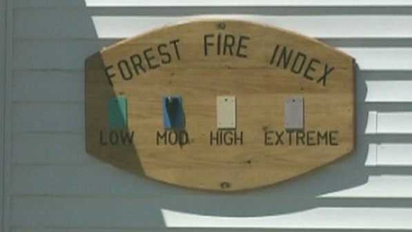 Today the forest fire risk index in Cape Breton was moderate, but only due to recent rain.

