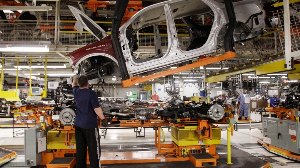 A Dodge Durango is assembled at Chrysler's Jefferson North Assembly Plant in Detroit