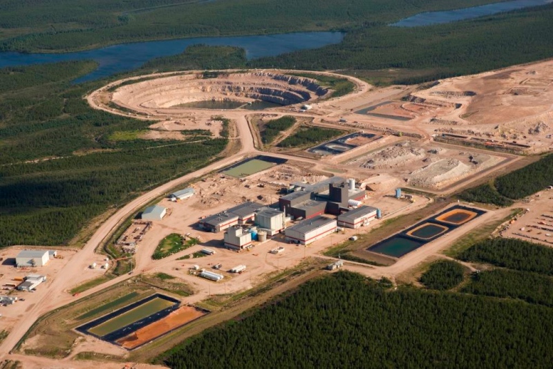 Areva's McClean Lake uranium mill is seen in this undated photo.