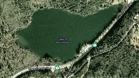 An elderly man from Sidney, B.C., was found unconscious on Lake of the Woods in Hope, B.C., on July 18, 2010. (Google Maps)