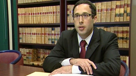 Laywer Josh Weiszner is representing problem gambler Mike Lee in a lawsuit filed against the BCLC. July 23, 2010. (CTV)