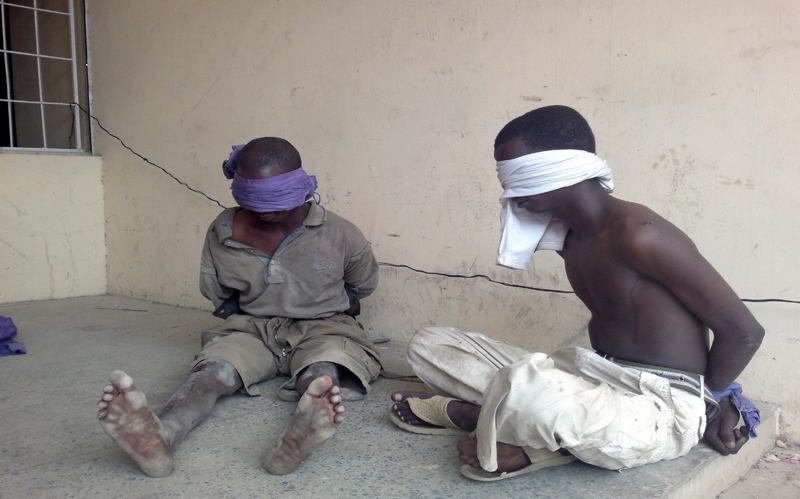 Suspected members of the radical Islamist sect Boko Haram