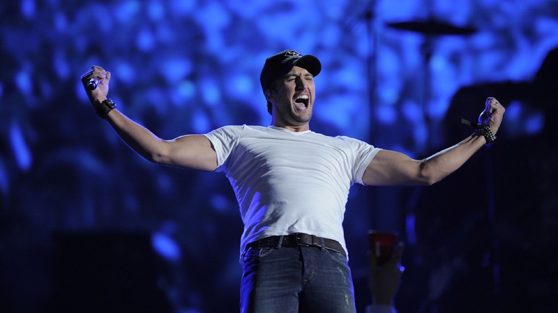 Luke Bryan performs at the 47th Annual Academy of Country Music Awards in Las Vegas.