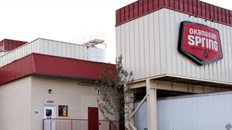 The Okanagan Springs brewery in Vernon, B.C., is seen in an image from the company's website.