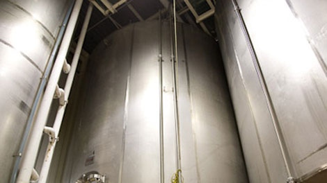Vats at the Okanagan Springs brewery in Vernon, B.C., are seen in an image from the company's website.