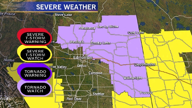 Tornado watch Edmnton and area